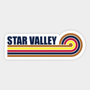 Star Valley Arizona horizontal sunset Sticker